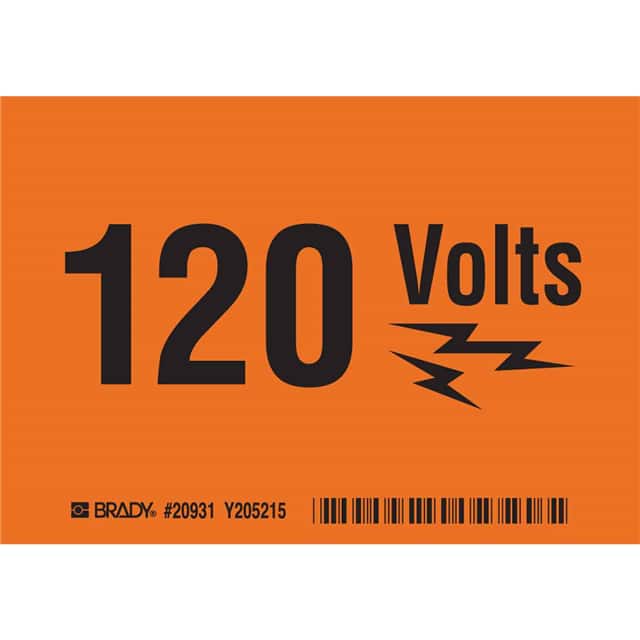 20931 B302 SAFETY SIGN 3.5X5 BLK/ORANG