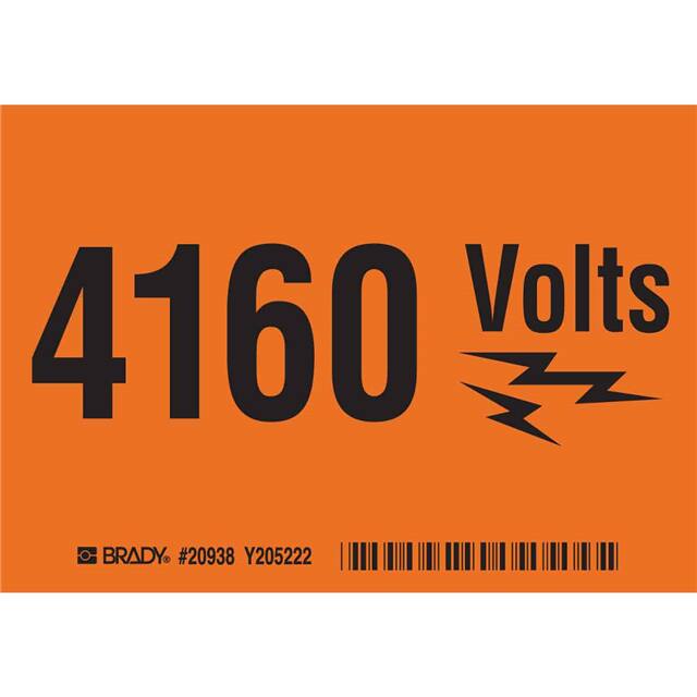 20938 B302 SAFETY SIGNS BLK/ORANGE