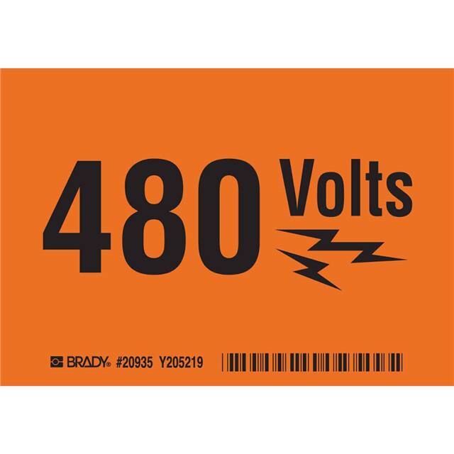 20935 B302 SAFETY SIGN 3.5X5 BLK/ORANG