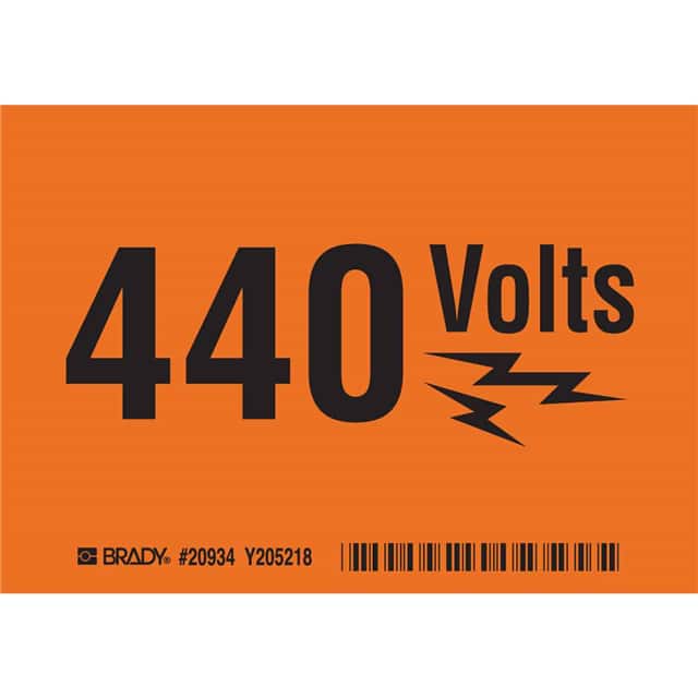 20934 B302 SAFETY SIGN 3.5X5 BLK/ORANG