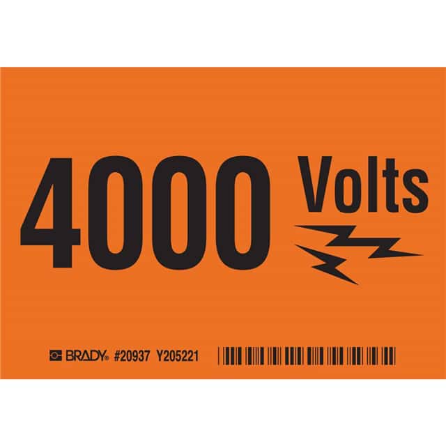20937 B302 SAFETY SIGNS BLK/ORANGE