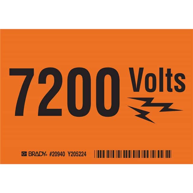 20940 B302 SAFETY SIGNS BLK/ORANGE
