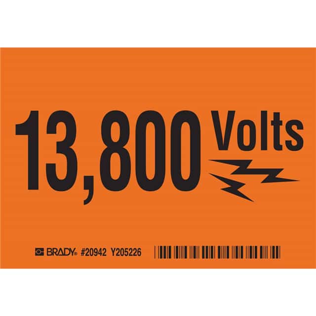 20942 B302 SAFETY SIGNS BLK/ORANGE