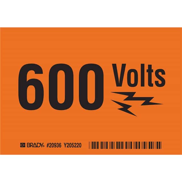 20936 B302 SAFETY SIGN 3.5X5 BLK/ORANG