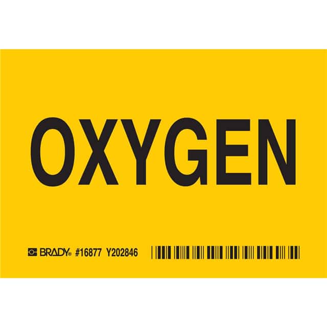 16877 B302 SAFETY SIGN 3.5X5 BLK/YEL