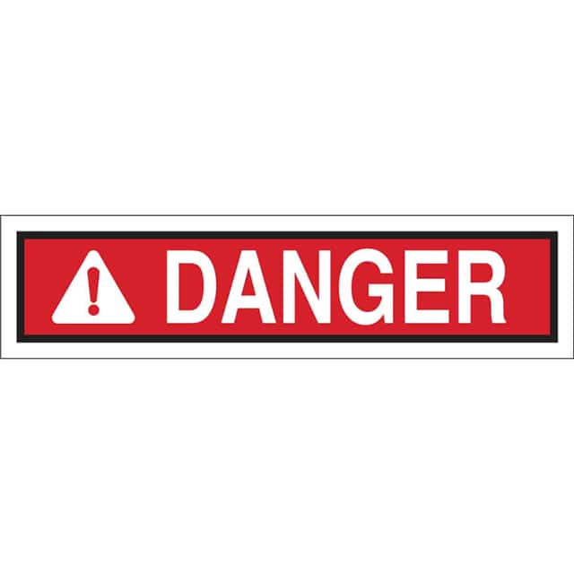 88061 B302 HDR ANSI SELF STICK DANGER