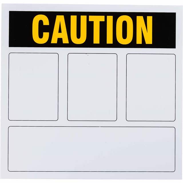 596-33 PRINZING CAUTION SIGN - RIGID VI