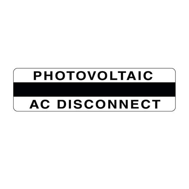 596-00857 METAL SOLAR PLACARD ENGRAV 1=1PC