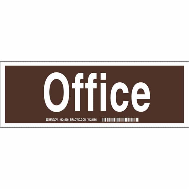 124629 B401 3.5X10 WHT/BRN OFFICE