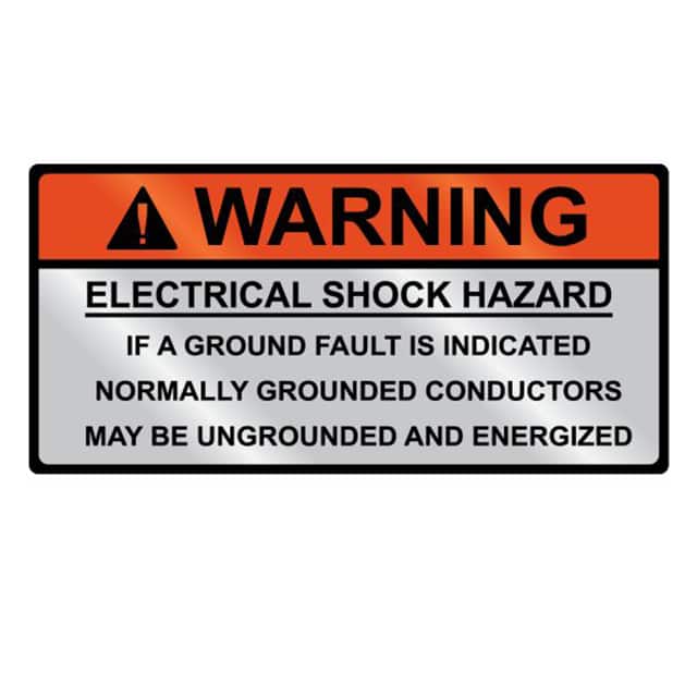 596-00830 METAL SOLAR PLACRD WARNING 1=1PC