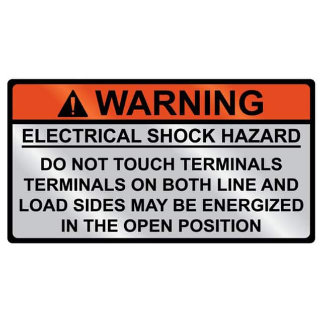 596-00828 METAL SOLAR PLACRD WARNING 1=1PC