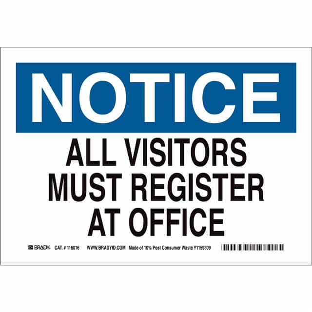 116181 B563,ECO, 10"H X 14"W, NOTICE SI