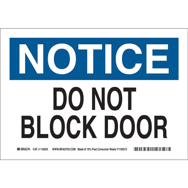 116020 B586 7X10 SUSTAINABLE NOTICE SIG