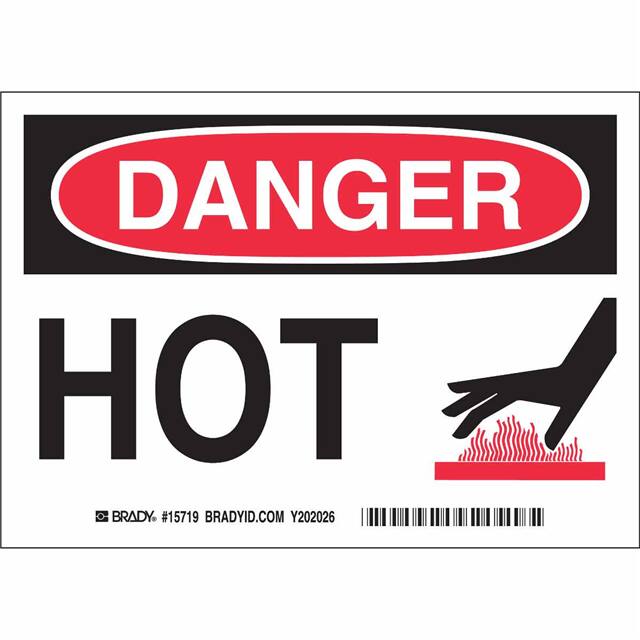 15719 B450 SAFETY SIGNS BLK/RED/WHT