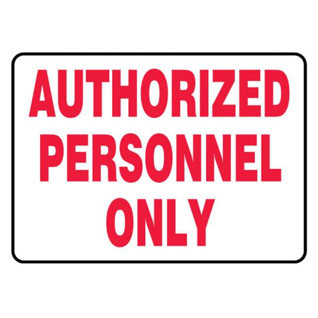 PVS0710B7012 SIGN 10"X7" RED/WHITE