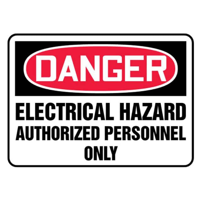 PVS0710D7132 SIGN 10"X7" RED/BLACK/WHITE