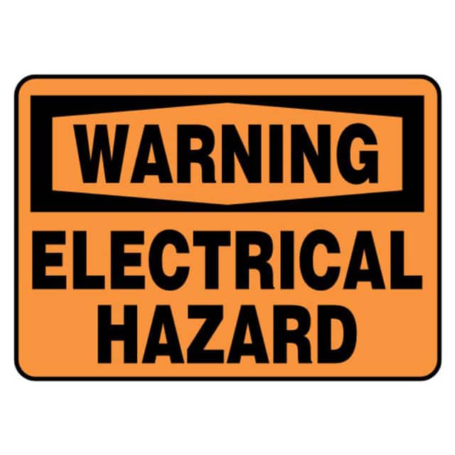 PVS0710W7138 SIGN 10"X7" BLACK/ORANGE