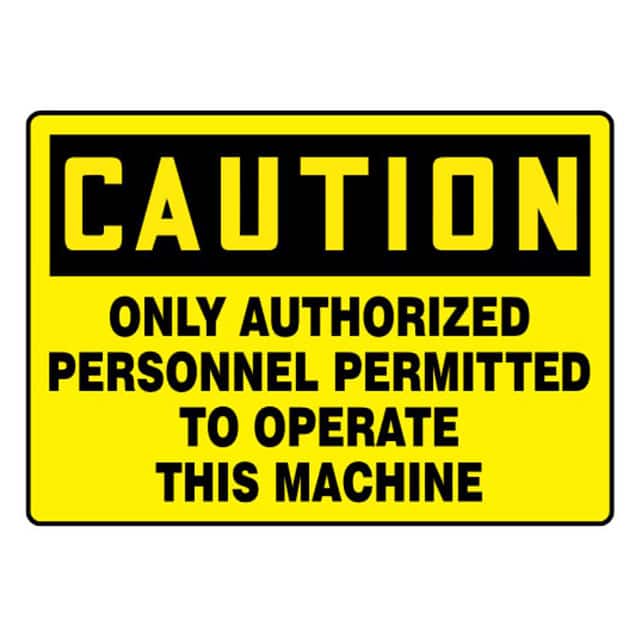 PVS0710C7178 SIGN 10"X7" BLACK/YELLOW