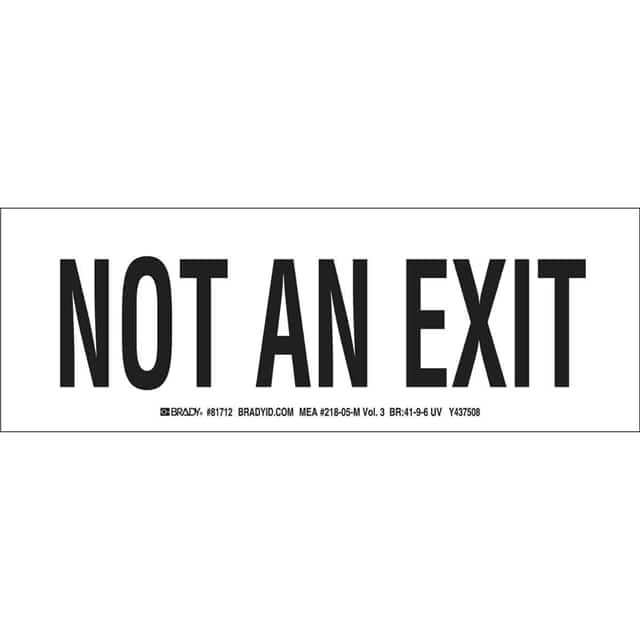 81714 NYC B552 3.5X10 NOT AN EXIT UL19