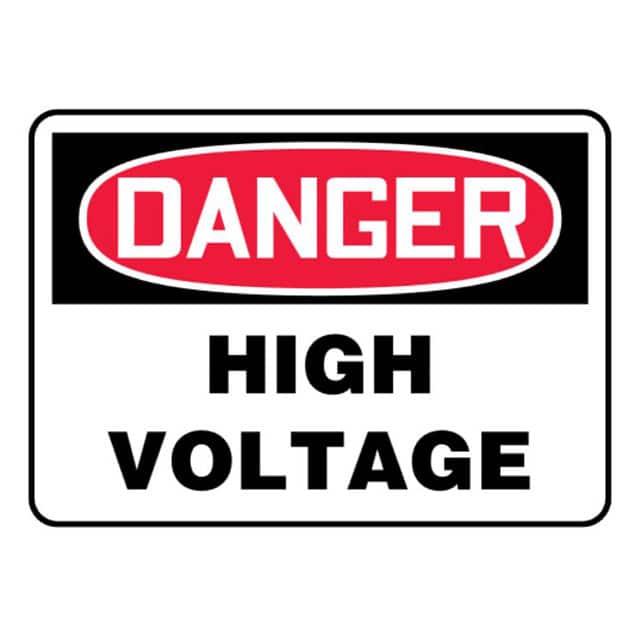 PLVS0710D7133 SIGN ELECTRL WARN 10"X7" RD/BK/W