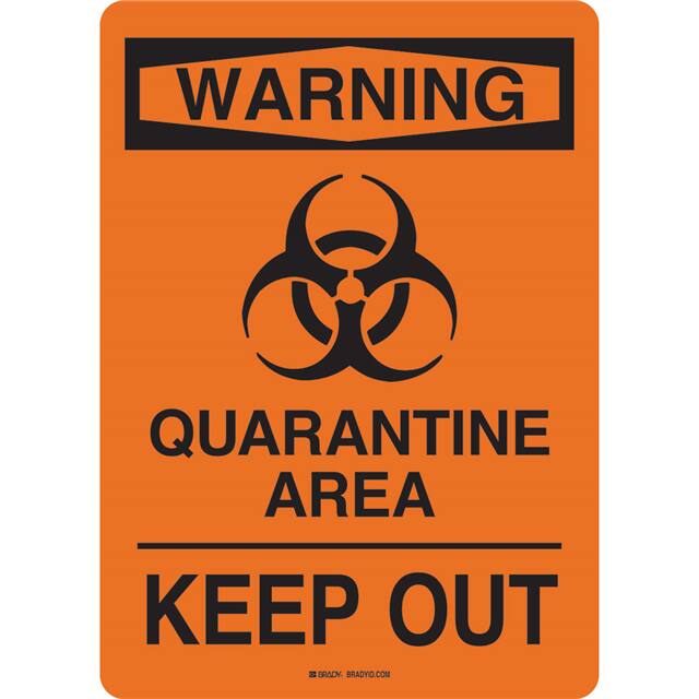 170189 B555, 14X10, WARNING, QUARANTINE