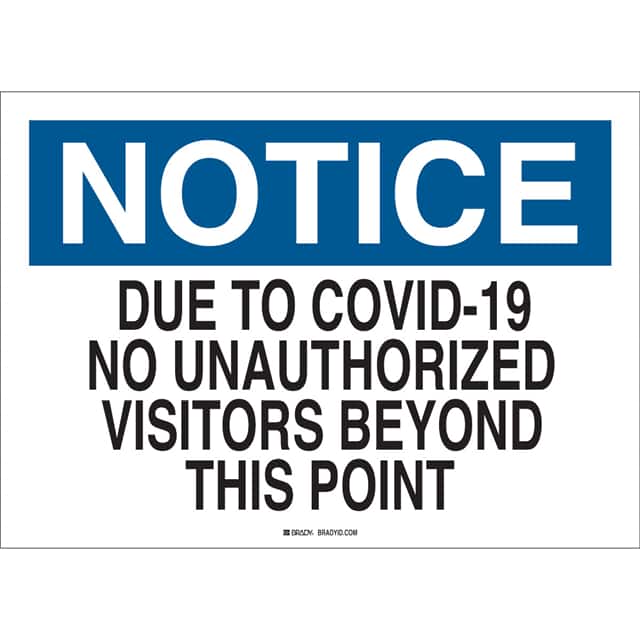 170261 B401, 7X10, NOTICE COVID19 NO VI