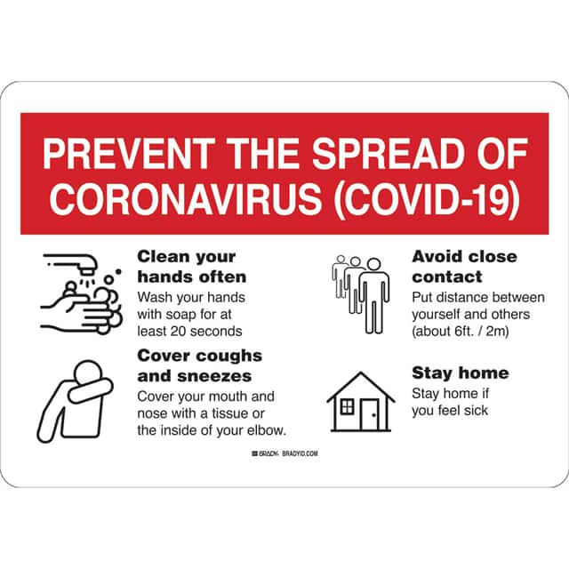 170167 B555, 10X14, PREVENT THE SPREAD