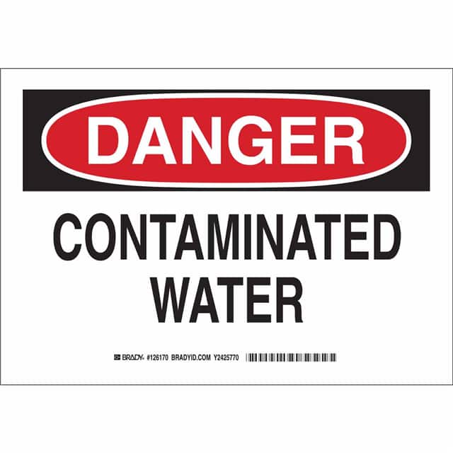 126170 B302 7X10 BLK/RD/WHT DANGER CONT