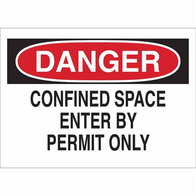 84562 CONFINED SPACE SIGN