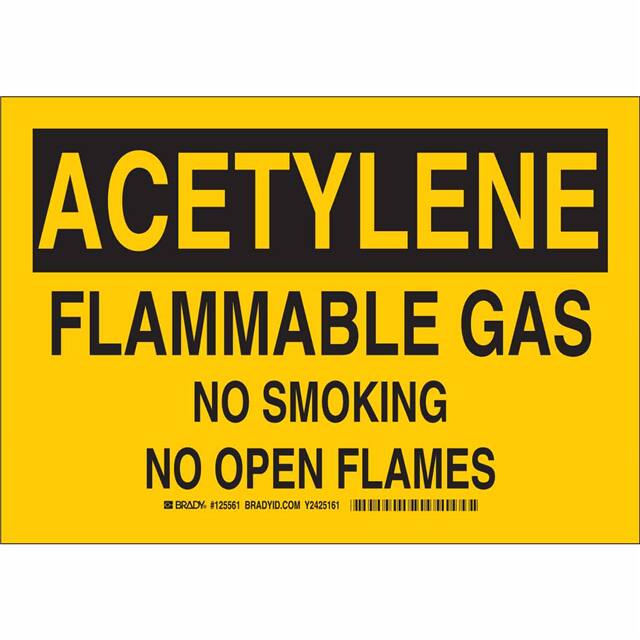125561 B302 7X10 BLK/YEL ACETYLENE FLAM