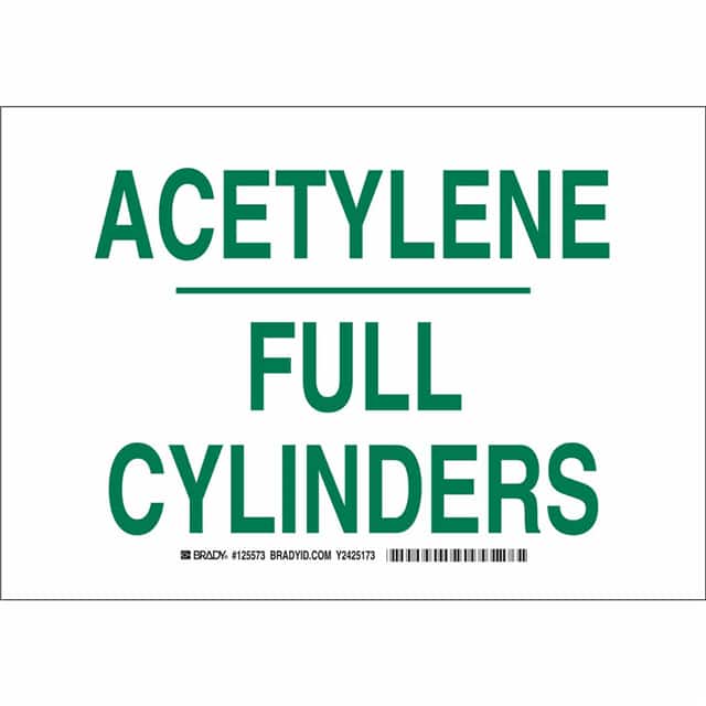 125576 B302 10X14 GRN/WHT ACETYLENE FUL