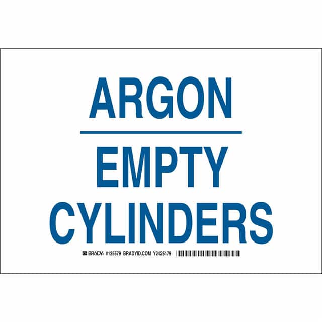 125580 B555 10X14 BLU/WHT ARGON EMPTY C