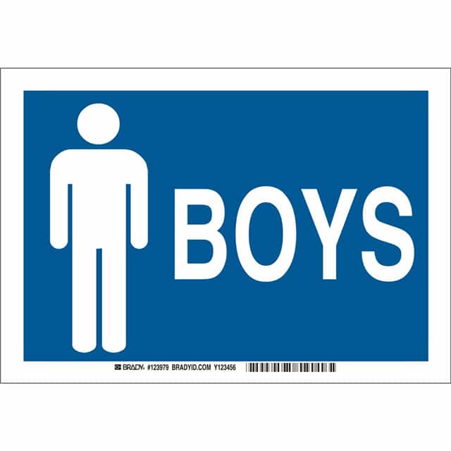 123982 B302 10X14 WHT/BLU BOYS