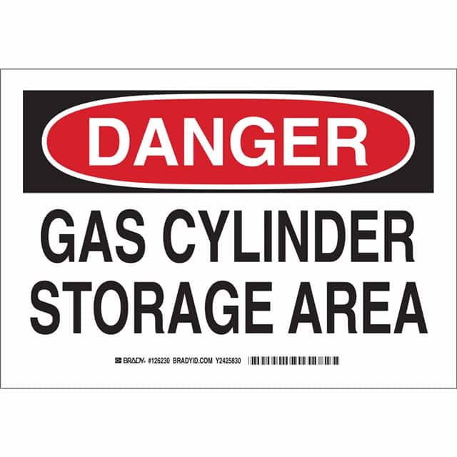 126232 B401 10X14 BLK/RED/WHT DANGER GA