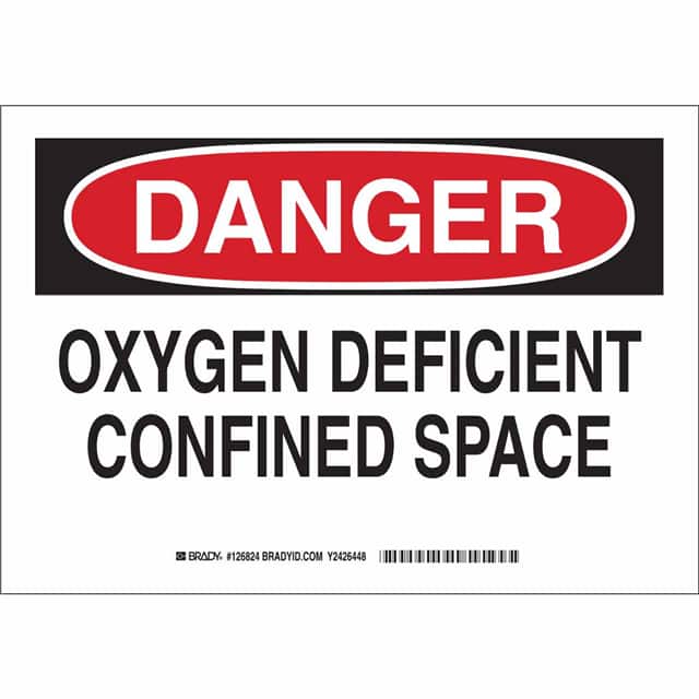 126827 B302 10X14 BLK/RED/WHT DANGER OX