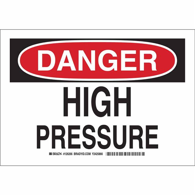 126264 B555 7X10 BLK/RED/WHT DANGER HIG