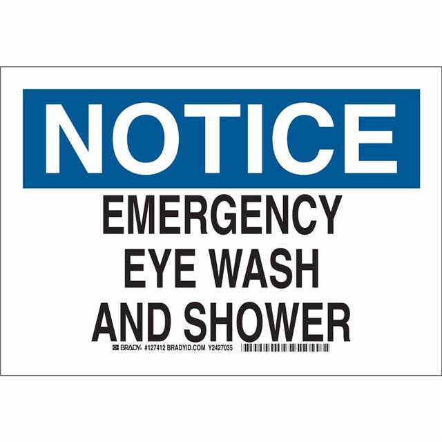 127411 B401 7X10 BLK/BLU/WHT NOTICE EME