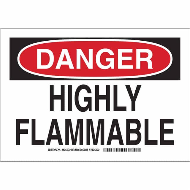 126271 B401 7X10 BLK/RED/WHT DANGER HIG