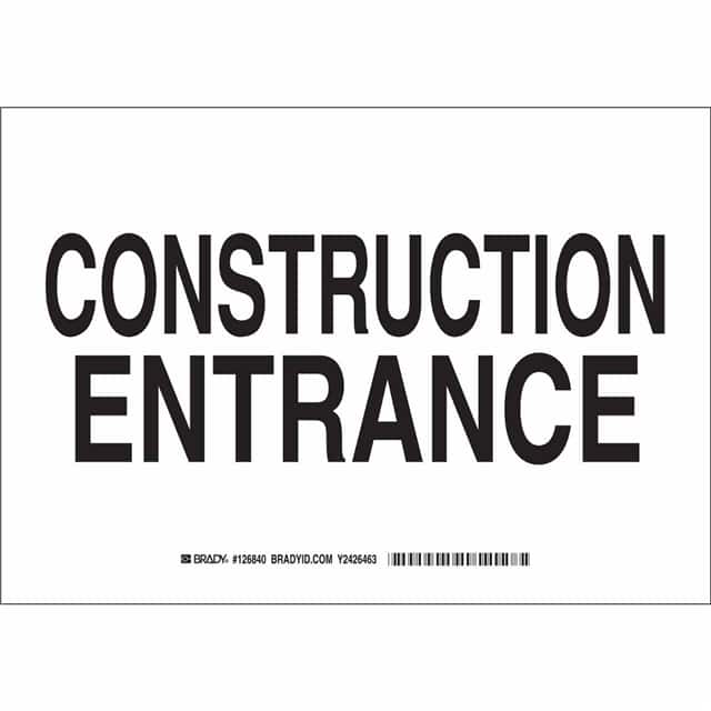 126841 B401 7X10 BLK/WHT CONSTRUCTION E