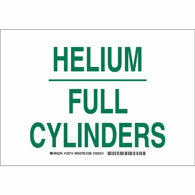 125713 B401 7X10 GRN/WHT HELIUM FULL CY