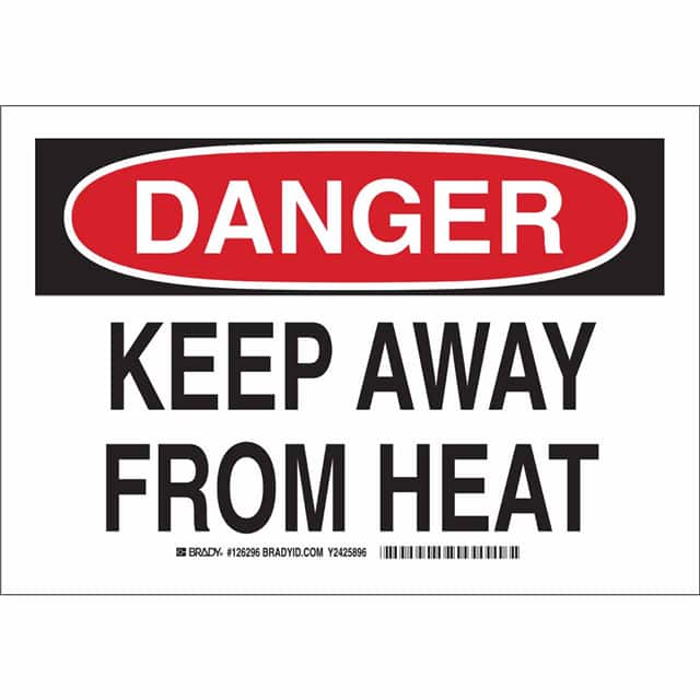 126297 B555 10X14 BLK/RED/WHT DANGER KE