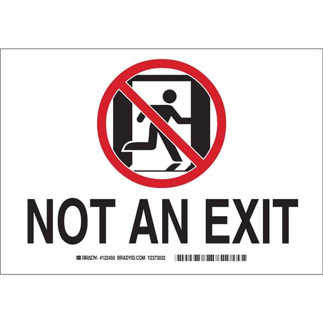 122617 NOT AN EXIT WITH PICTO