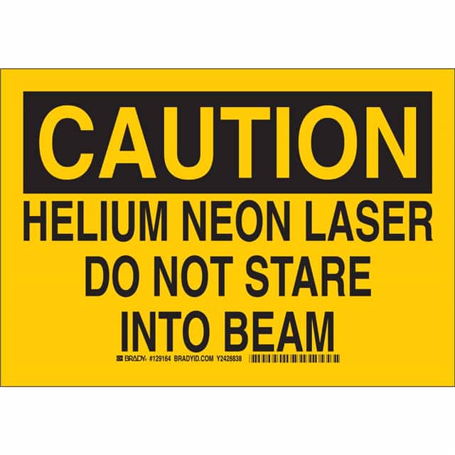 129162 B555 7X10 BLK/YEL CAUTION HELIUM
