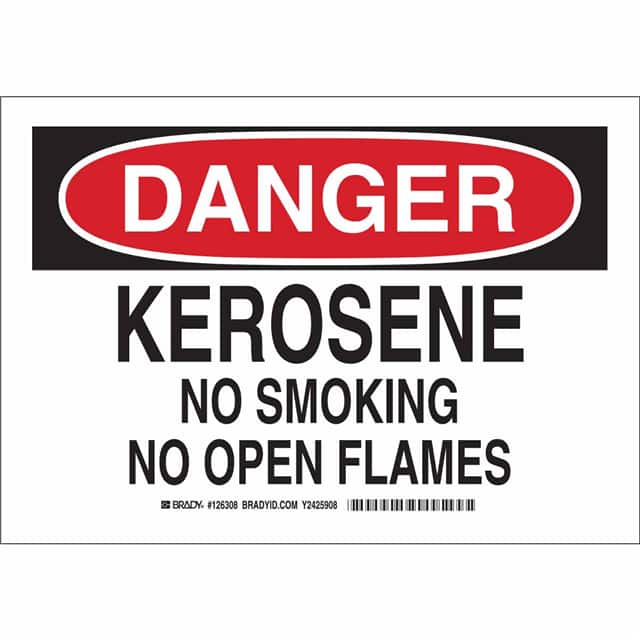 126311 B302 10X14 BLK/RED/WHT DANGER KE