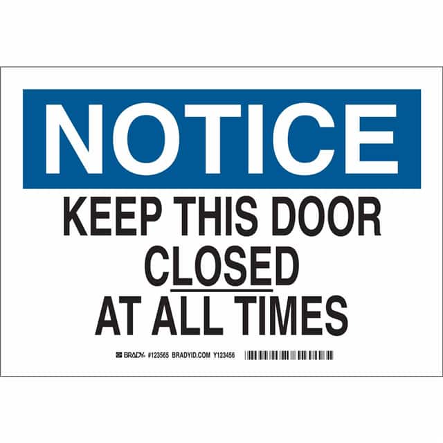 123566 B555 10X14 BLK/BLU/WHT NOTICE KE