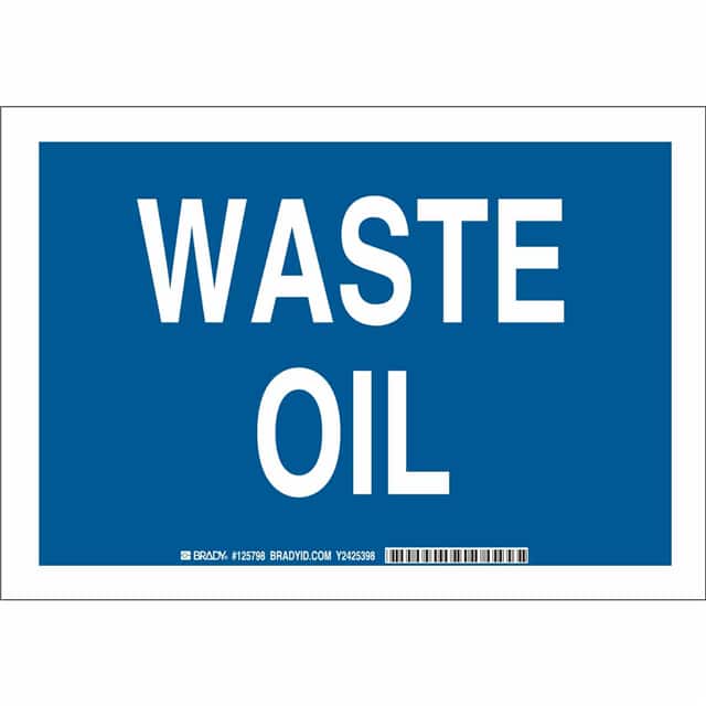 125799 B555 10X14 WHT/BLU WASTE OIL