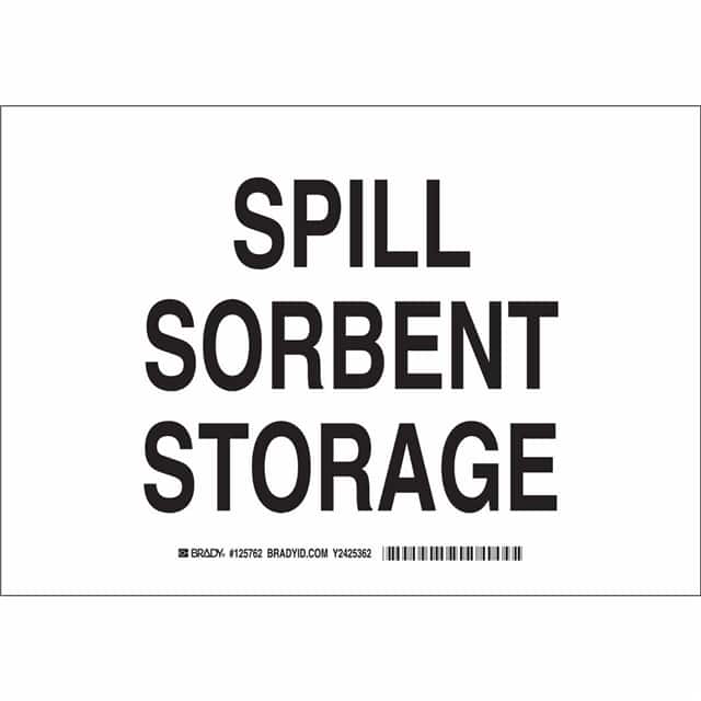 125763 B555 10X14 BLK/WHT SPILL SORBENT