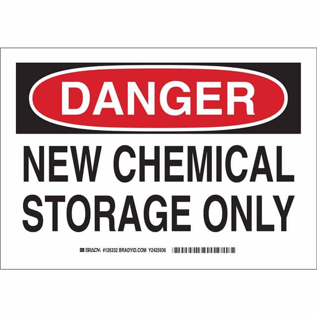 126335 B302 10X14 BLK/RED/WHT DANGER NE