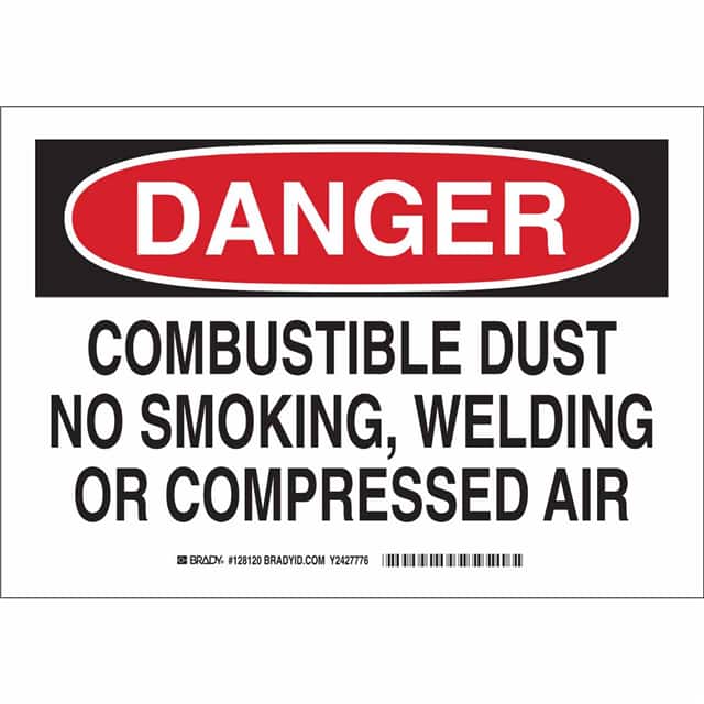 128123 B302 10X14 BLK/RD/WHT DANGER COM