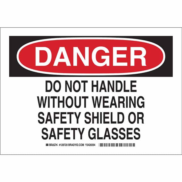 128722 B401 10X14 BLK/RED/WHT DANGER DO